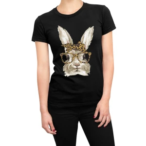 Tshirt coniglio donna fashion rabbit - maglietta divertente donna - bunny