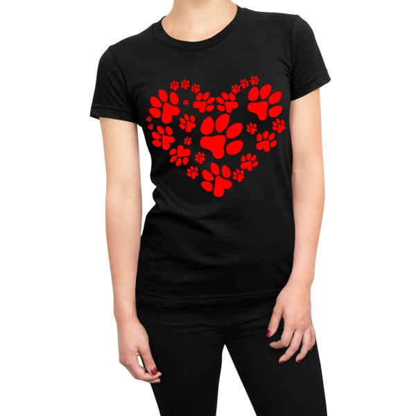 Tshirt gatto donna not paws heart - maglietta divertente donna - cat