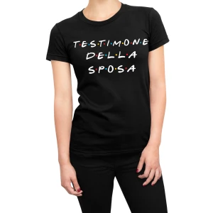 Tshirt maglietta Addio al nubilato Testimone della sposa - friends - hen party - maglietta divertente donna