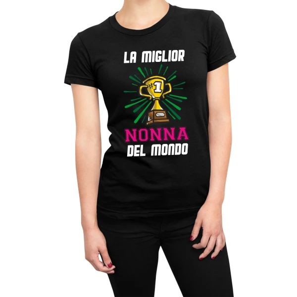 Tshirt Nonna divertente maglietta festa dei nonni La miglior nonna del mondo - idea regalo nonna