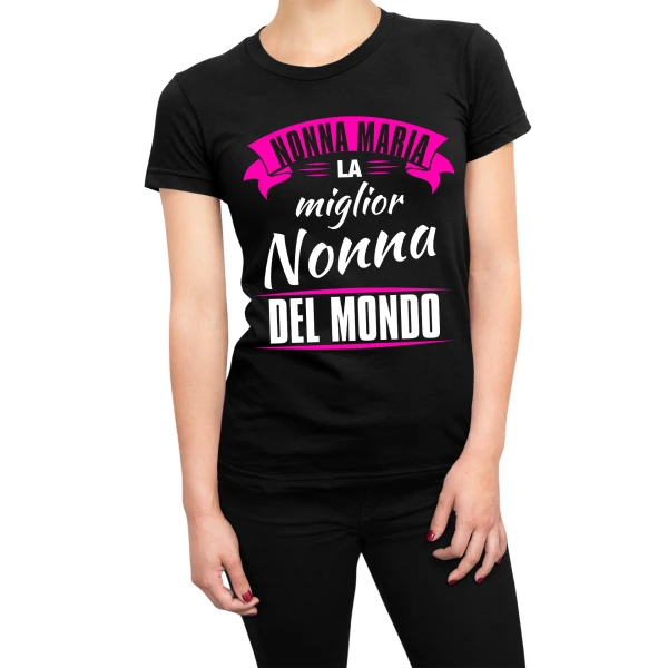 Tshirt Nonna divertente maglietta festa dei nonni PERSONALIZZABILE Super Nonna (nome della nonna) - idea regalo nonna