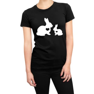 Tshirt coniglio donna mamma e figlio - maglietta divertente donna - bunny
