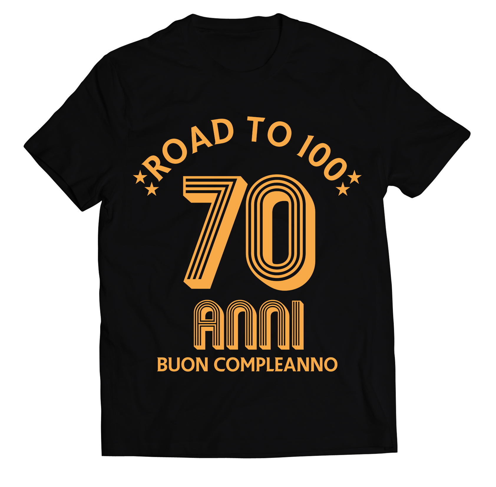 Maglietta 70 anni - buon compleanno - t-shirt divertente uomo - ColorFamily