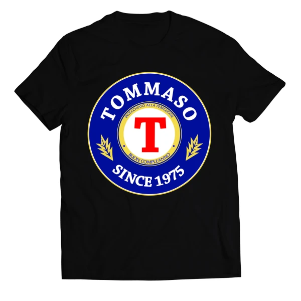 Maglietta birra personalizzabile Compleanno - since - personalizza con nome e anno - t-shirt divertente uomo