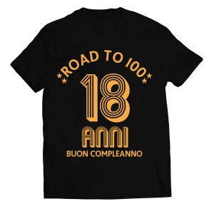 Maglietta 18 anni - buon compleanno - t-shirt divertente uomo