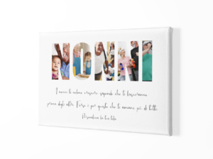Tela Pittorica Nonni Quadro Canvas 50x70 cm Personalizzabile con foto e frase Nonni festa dei nonni nonno nonna compleanno idea regalo per qualsiasi occasione