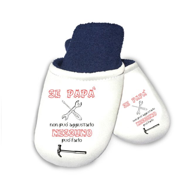 Pantofole da uomo Festa del Papà se papà non può aggiustarlo nessuno può farlo - happy father's day