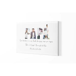 Tela Pittorica Papà Quadro Canvas 50x70 cm Personalizzabile con foto e frase Papà festa del papà compleanno idea regalo per qualsiasi occasione