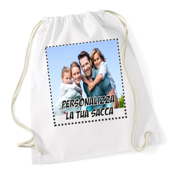 Sacca da ginnastica Personalizzata con foto - Personalizza il tuo zainetto - idea regalo