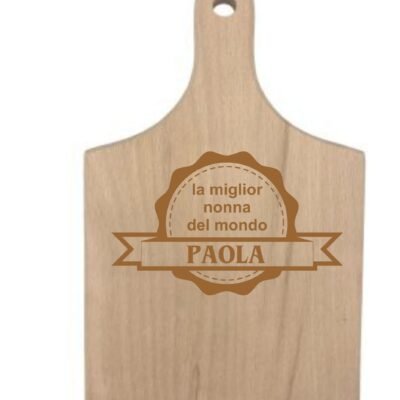 Tagliere da cucina PERSONALIZZABILE Nonna la miglior Nonna del mondo (nome della nonna) - idea regalo nonna