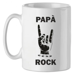 Tazza Mug in Ceramica  Festa del papà - Papà rock - dad - rock - happy father's day - love - idea regalo