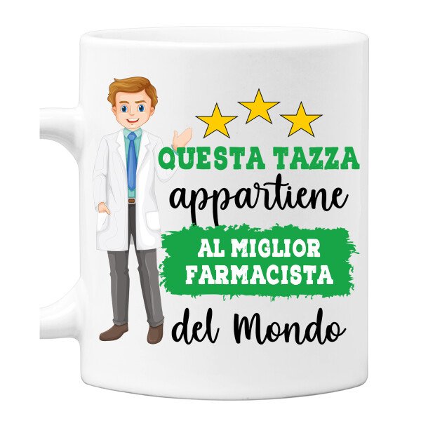 Tazza Farmacista Mestieri divertenti Questa tazza appartiene al migliore al mondo Idea regalo