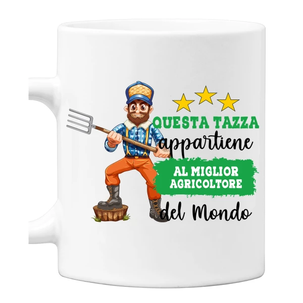 Tazza Agricoltore Mestieri divertenti Questa tazza appartiene al migliore al mondo Idea regalo