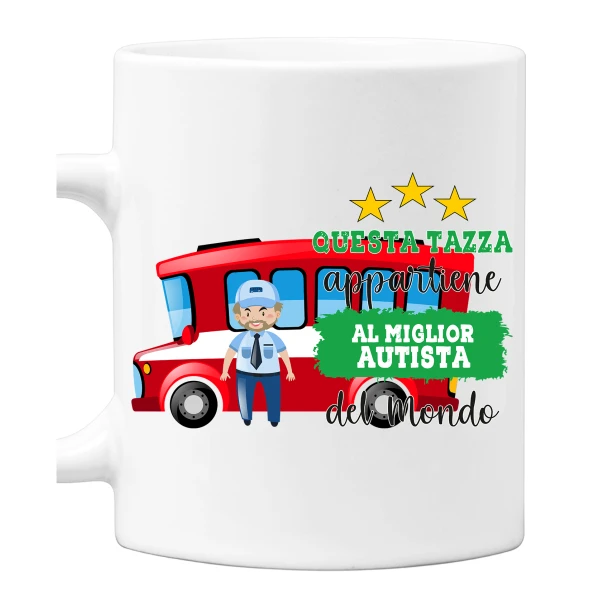 Tazza Autista Mestieri divertenti Questa tazza appartiene al migliore al mondo Idea regalo