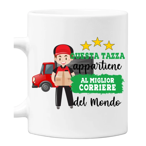 Tazza Corriere Mestieri divertenti Questa tazza appartiene al migliore al mondo Idea regalo