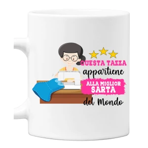 Tazza Sarta Mestieri divertenti Questa tazza appartiene alla migliore al mondo Idea regalo