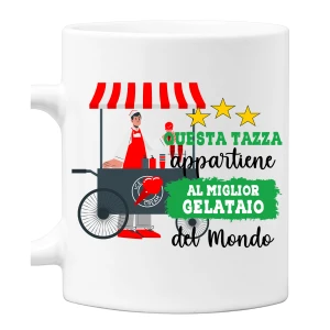 Tazza Gelataio Mestieri divertenti Questa tazza appartiene al migliore al mondo Idea regalo