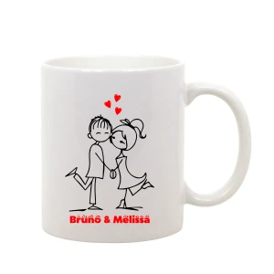 Tazza Mug SanValentino Regalo Fidanzati Innamorati PERSONALIZZA CON NOME - love - coppia - couple - amore