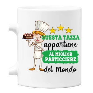 Tazza Pasticciere Mestieri divertenti Questa tazza appartiene al migliore al mondo Idea regalo