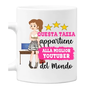 Tazza Youtuber Mestieri divertenti Questa tazza appartiene al migliore al mondo Idea regalo