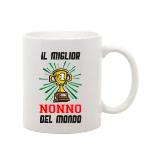 Tazza Mug in ceramica Nonno divertente gadget festa dei nonni Il miglior nonno del mondo - idea regalo nonno