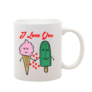 Tazza Mug SanValentino Regalo Fidanzati Innamorati I love You - love
