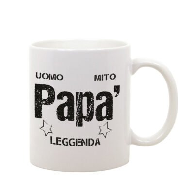 Tazza Mug in Ceramica  Festa del papà - Uomo, mito, leggenda Papà - happy father's day - love - idea regalo