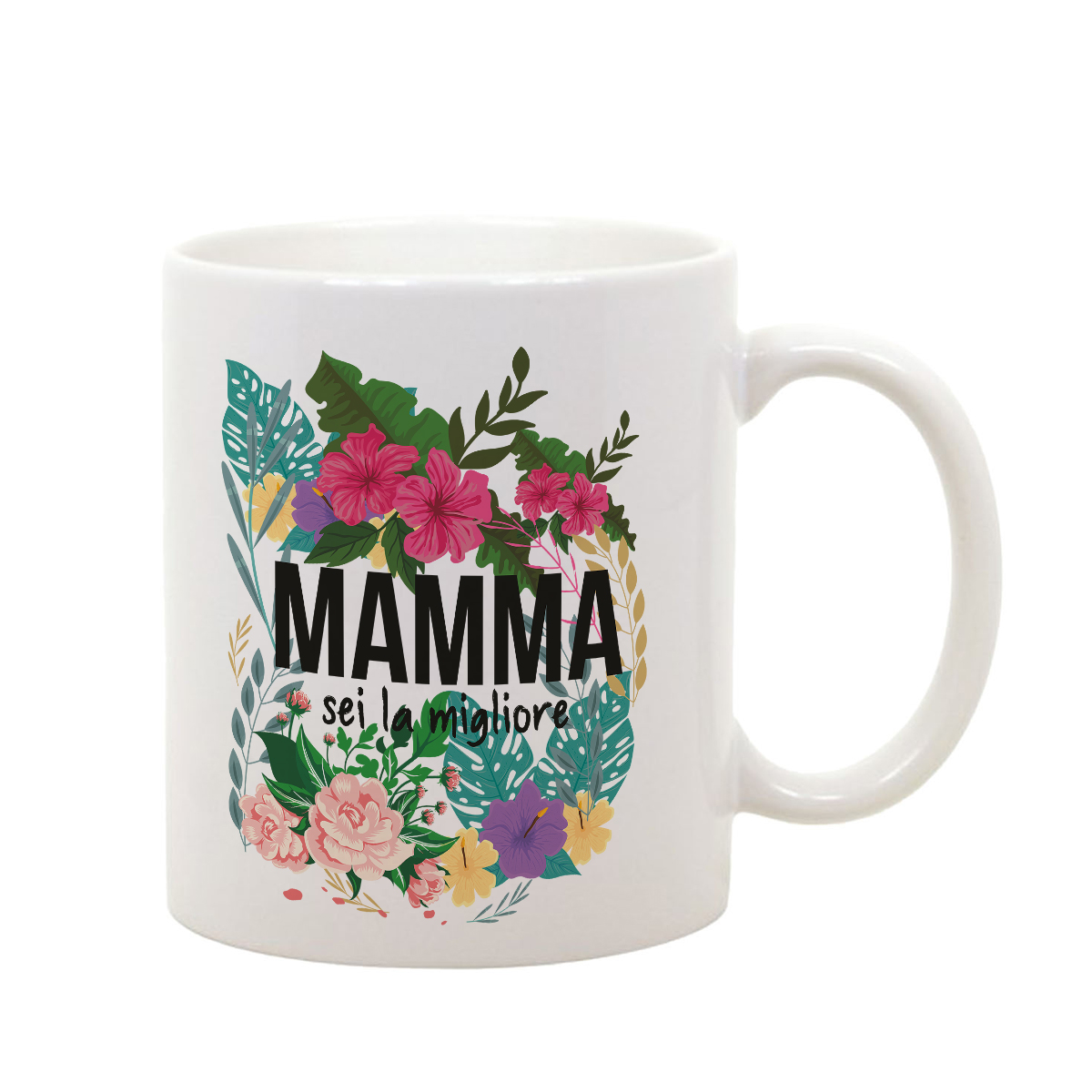 idea regalo para la madre Bisnonna M Colorfamily Taza Mug Mamma Sei la meglio del mundo 