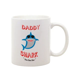 Tazza Mug in Ceramica Festa del Papà Daddy Shark - Papà squalo - happy father's day - idea regalo