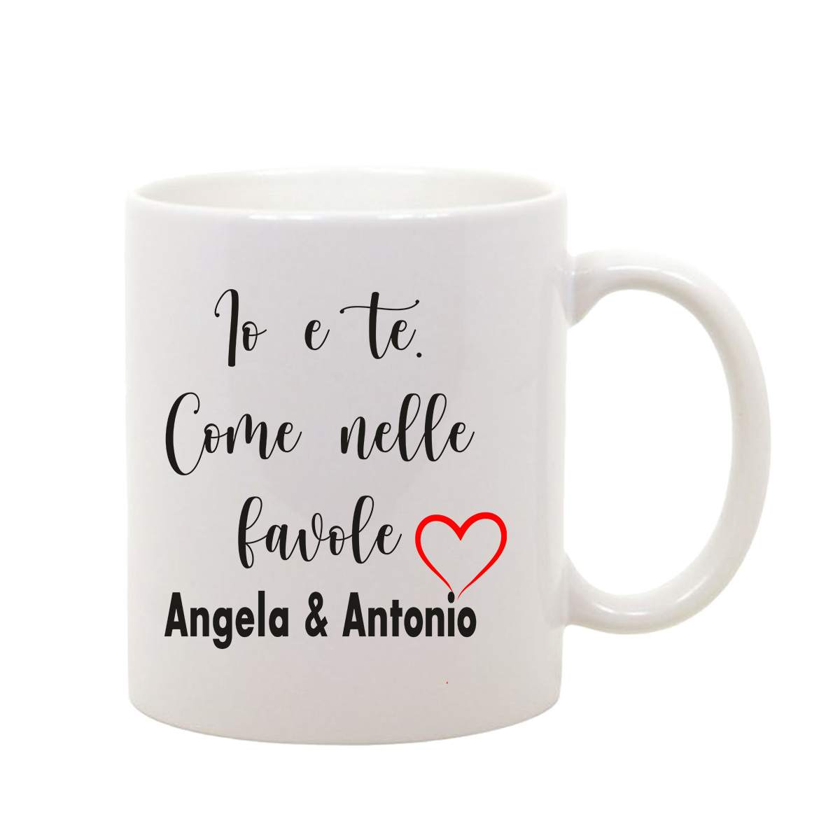 Coppia Tazze SanValentino Io & Te Innamorati Love idea regalo Mug