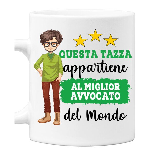 Tazza Avvocato Mestieri divertenti Questa tazza appartiene al migliore al mondo Idea regalo