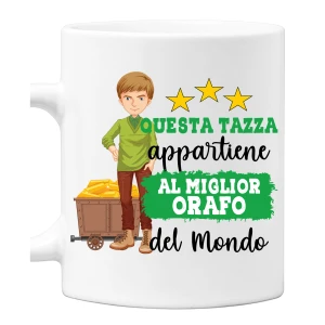 Tazza Orafo Mestieri divertenti Questa tazza appartiene al migliore al mondo Idea regalo