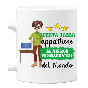 Tazza Programmatore Mestieri divertenti Questa tazza appartiene al migliore al mondo Idea regalo