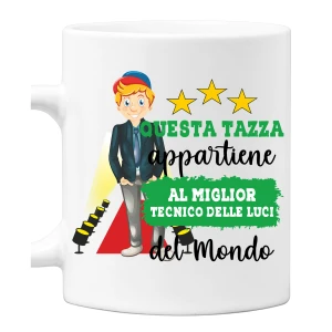 Tazza Tecnico delle Luci Mestieri divertenti Questa tazza appartiene al migliore al mondo Idea regalo