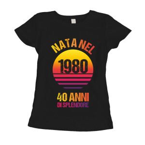 Tshirt Compleanno 40 anni Attenzione ventenne con 20 anni di esperienza -  idea regalo - ColorFamily