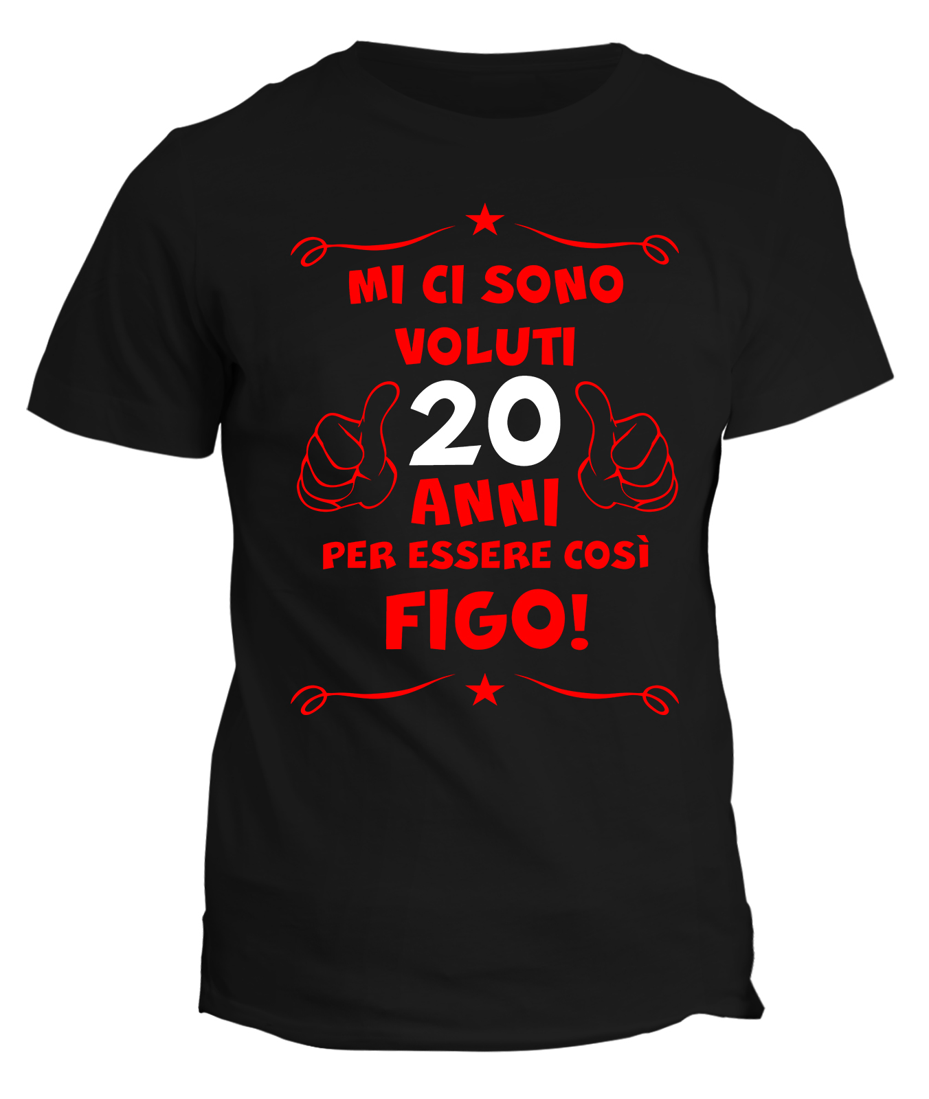 Tshirt 20° Compleanno Mi Ci Sono Voluti 20 anni per Essere così Figo -  Maglietta Compleanno Idea Regalo - ColorFamily
