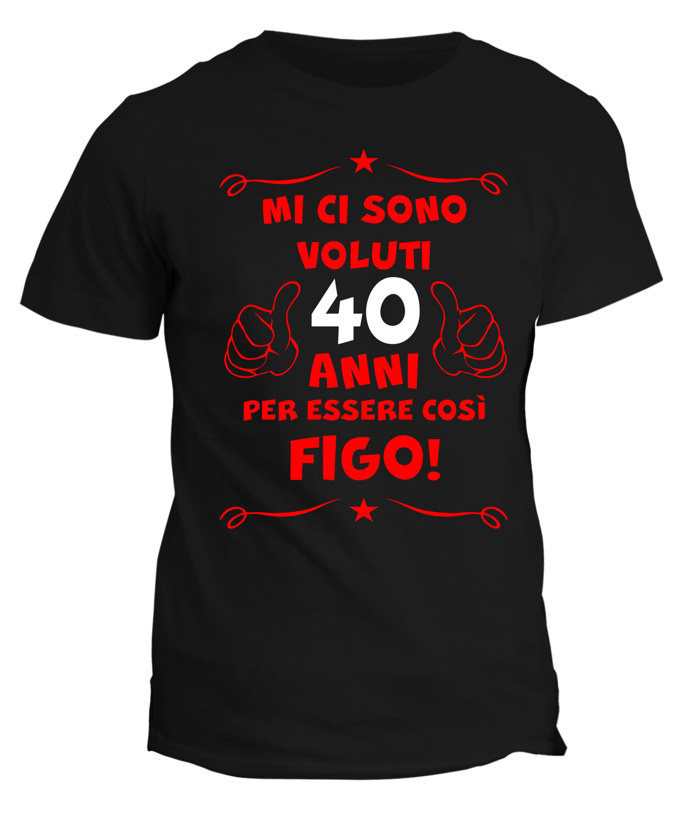 Tshirt 40° Compleanno Mi Ci Sono Voluti 40 anni per Essere così Figo -  Maglietta Compleanno Idea Regalo - ColorFamily