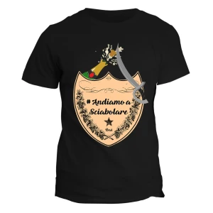 Tshirt cocktail divertente andiamo a sciabolare - maglietta divertente uomo donna - idea regalo originale