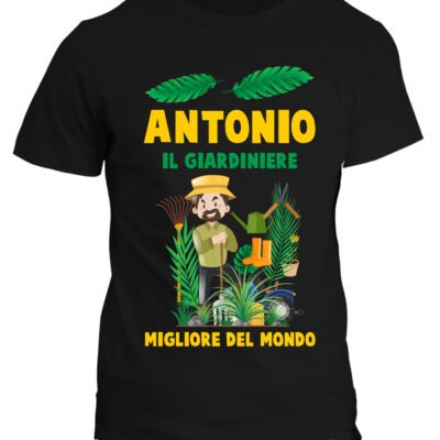Maglietta PERSONALIZZABILE Giardiniere Uomo Il migliore al mondo regalo giardiniere divertente