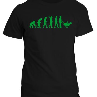 Maglietta Giardiniere Uomo evolution evoluzione giardiniere divertente