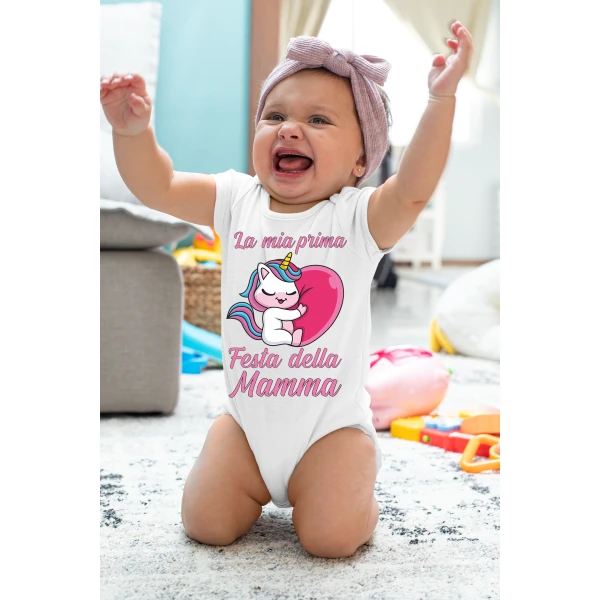 Body Neonato Divertenti Mamma Femminuccia La Mia Prima Festa della Mamma - Idea Regalo Festa della Mamma