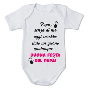 Body neonato divertente femminuccia buona prima festa del papà - Idea regalo festa del papà