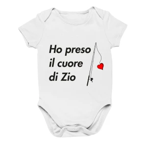 Body da neonato Ho preso il cuore di zio!- body simpatico e divertente - idea regalo