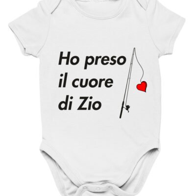 Body da neonato Ho preso il cuore di zio!- body simpatico e divertente - idea regalo