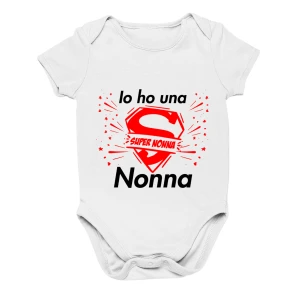 Body da neonato Ho una super nonna - body simpatico e divertente - idea regalo