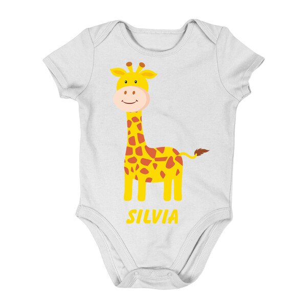 Body da neonato Personalizzato Giraffa - mamma e papà - idea regalo