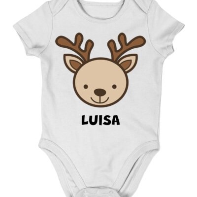 Body da neonato Personalizzato renna - mamma e papà - idea regalo