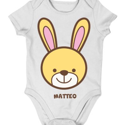 Body da neonato Personalizzato coniglietto di mamma e papà - coniglio - idea regalo