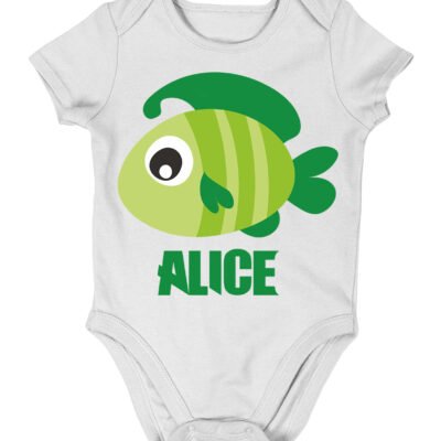 Body da neonato Personalizzato pesciolino femminuccia di mamma e papà- pesce - idea regalo