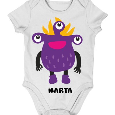 Body da neonato Personalizzato mostricciatolo femminuccia di mamma e papà - idea regalo